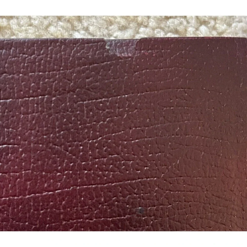 Holy Bible KJV Concordance Words of Christ in Red Regency Leather 1972 Gold Page